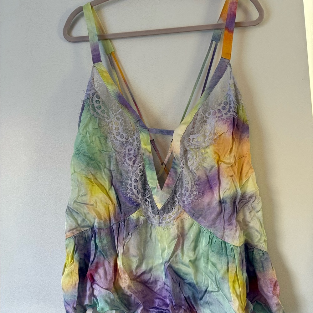 NWT Anthropologie Lyre Bird Silky Pajama Set - Picture 3 of 11